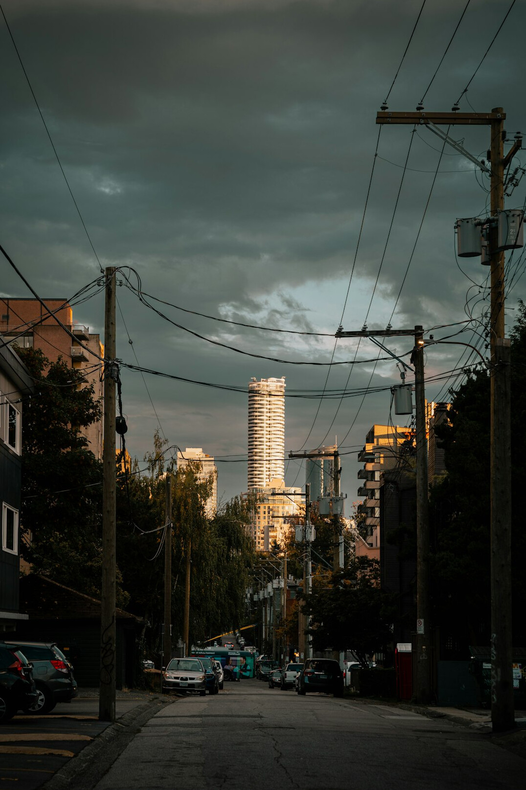 vancouver street rain