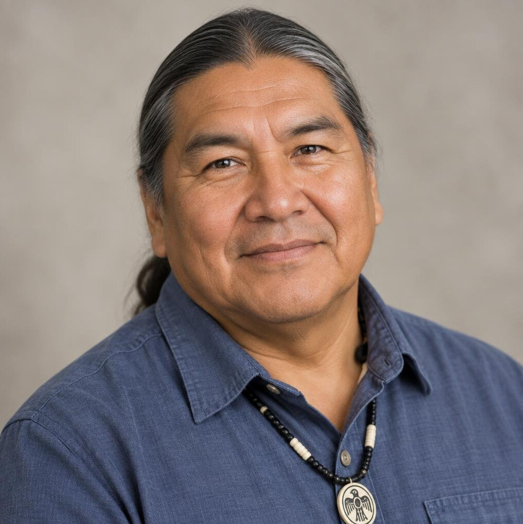 Indigenous man community elder portrait
