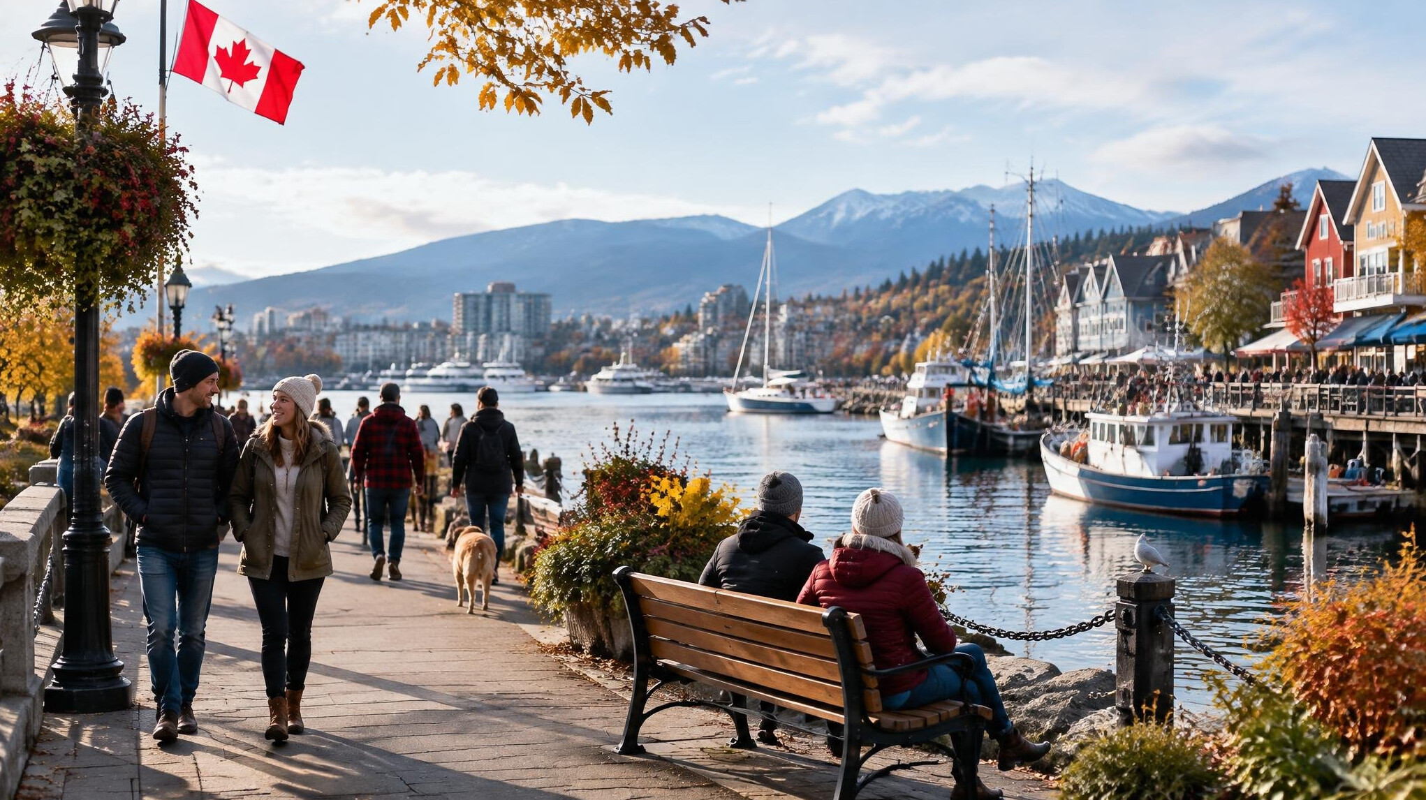 seasonal harbor walk